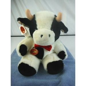 Etone Cow Plush With Tags 11 Inches Tall Good Condition